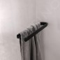 Nimco Nikau - Porte-serviettes, longueur 380 mm, noir mat NKC 30098-90