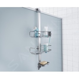 Simplehuman Accessoires de salle de bains - Tablette pour douche, réglable, inox BT1101