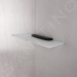 Nimco Nikau - Étagère, longueur 600 mm, verre mat / noir mat NKC 30091B-60-90