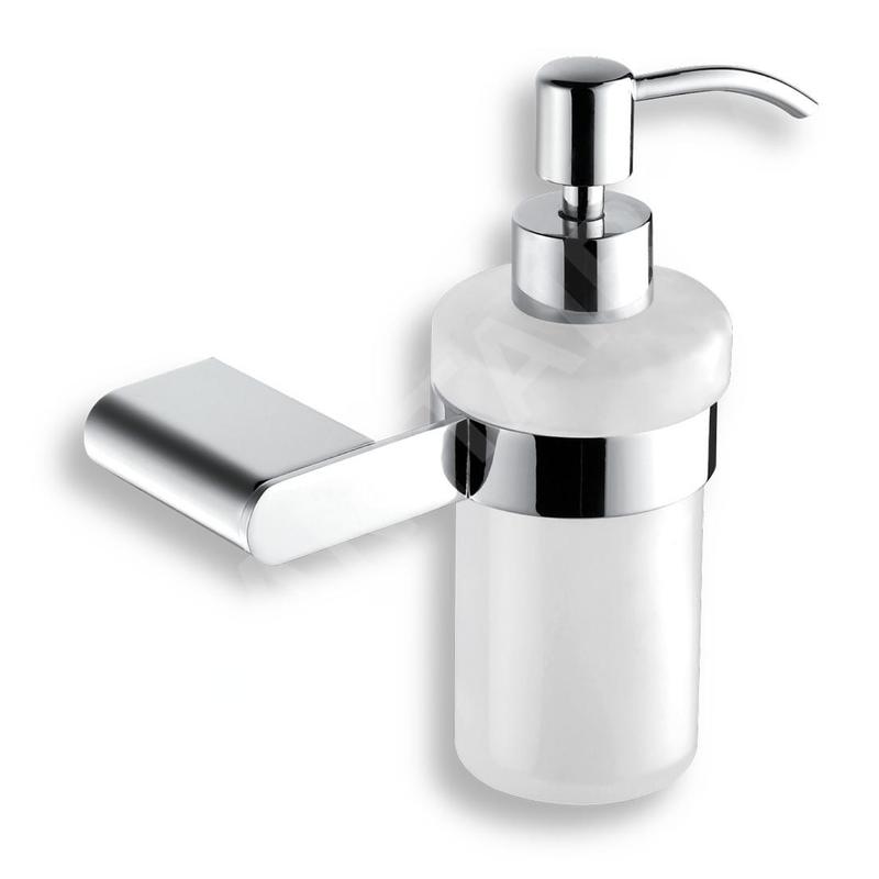 Novaservis Titania Naty - Distributeur de savon avec support, blanc/chrome 66655,0 Novaservis Titania Naty - Distributeur de savon avec support, blanc/chrome 66655,0