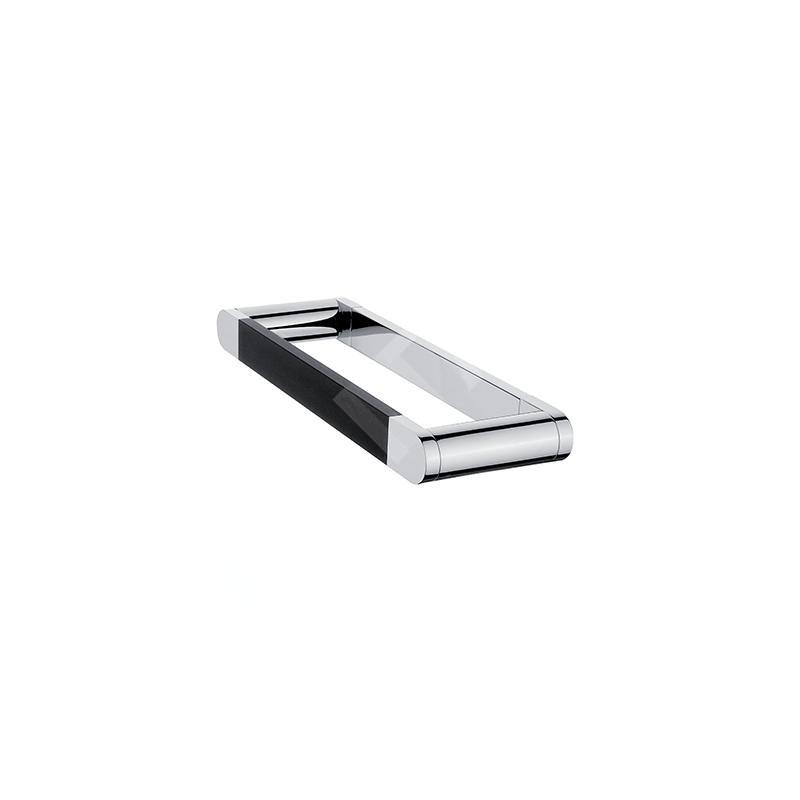 Nimco Nava - Porte-serviettes, longueur 250 mm, noir mat/chrome NA 28060