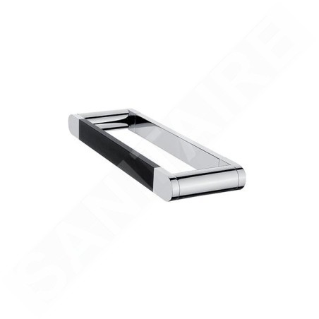Nimco Nava - Porte-serviettes, longueur 250 mm, noir mat/chrome NA 28060