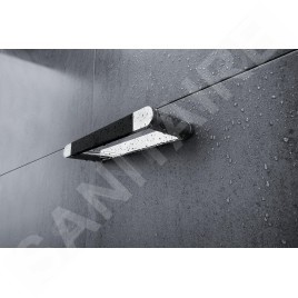 Nimco Nava - Porte-serviettes, longueur 250 mm, noir mat/chrome NA 28060