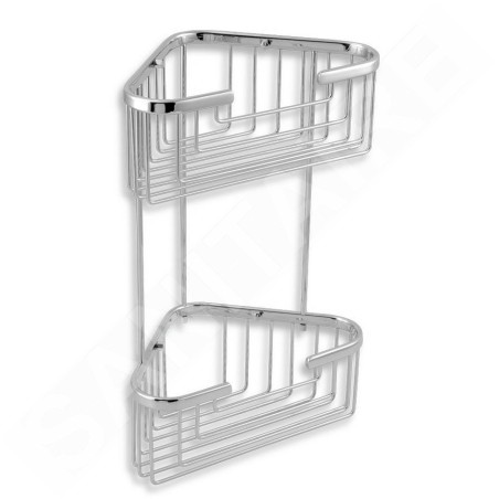 Novaservis Accessoires métalliques - Étagère d'angle grille, chrome 6078,0