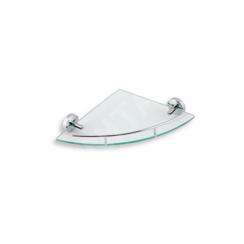Novaservis Metalia 11 - Tablette d’angle avec barre de protection, chrome 0158,0 Novaservis Metalia 11 - Tablette d’angle avec barre de protection, chrome 0158,0