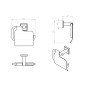 Sapho Gedy Colorado - Porte-rouleaux WC avec couvercle, chrome 6925