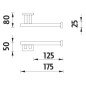 Nimco Keira - Porte-papier toilette, chrome KE 22055-26