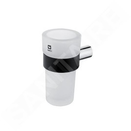 Nimco Nava - Porte-verre, noir mat/verre mat NA 28058W