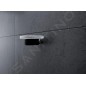 Nimco Nava - Porte-savon avec support, noir mat/verre mat NA 28059W