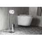 Sapho Flori - Porte-rouleaux WC avec brosse de toilette, chrome 1132