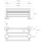 Sapho X-STEEL - Porte-serviettes, inox poli XS406 Sapho X-STEEL - Porte-serviettes, inox poli XS406