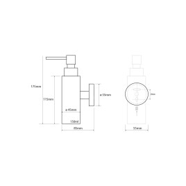 Sapho X-STEEL - Distributeur de savon, inox poli XS100