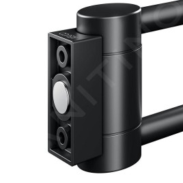 Keuco Plan - Porte-serviettes double, longueur 438 mm, noir mat 14918370000