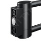 Keuco Plan - Porte-serviettes double, longueur 438 mm, noir mat 14918370000