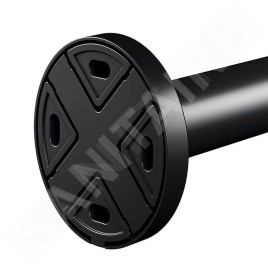 Keuco Plan - Porte-serviettes, 340 mm de longueur, noir mat 14923370000