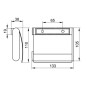 Keuco Plan - Porte-papier toilette avec couvercle, noir mat 14960370000