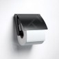 Keuco Plan - Porte-papier toilette avec couvercle, noir mat 14960370000