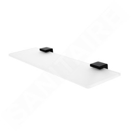 Nimco Kibo - Etagère, longueur 500 mm, verre dépoli/noir mat Ki-14091B-50-90