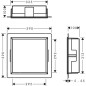 Hansgrohe XtraStoris Original - Niche murale avec cadre intégré, 300x300x100 mm, blanc mat 56061700