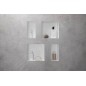 Hansgrohe XtraStoris Original - Niche murale avec cadre intégré, 300x300x100 mm, blanc mat 56061700