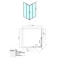 Polysan Carmen - Cabine de douche, 900 x 900 x 1650 mm, aluminium poli/verre clair MD5116