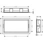 Hansgrohe XtraStoris Original - Niche murale avec cadre intégré, 300x600x100 mm, blanc mat 56064700