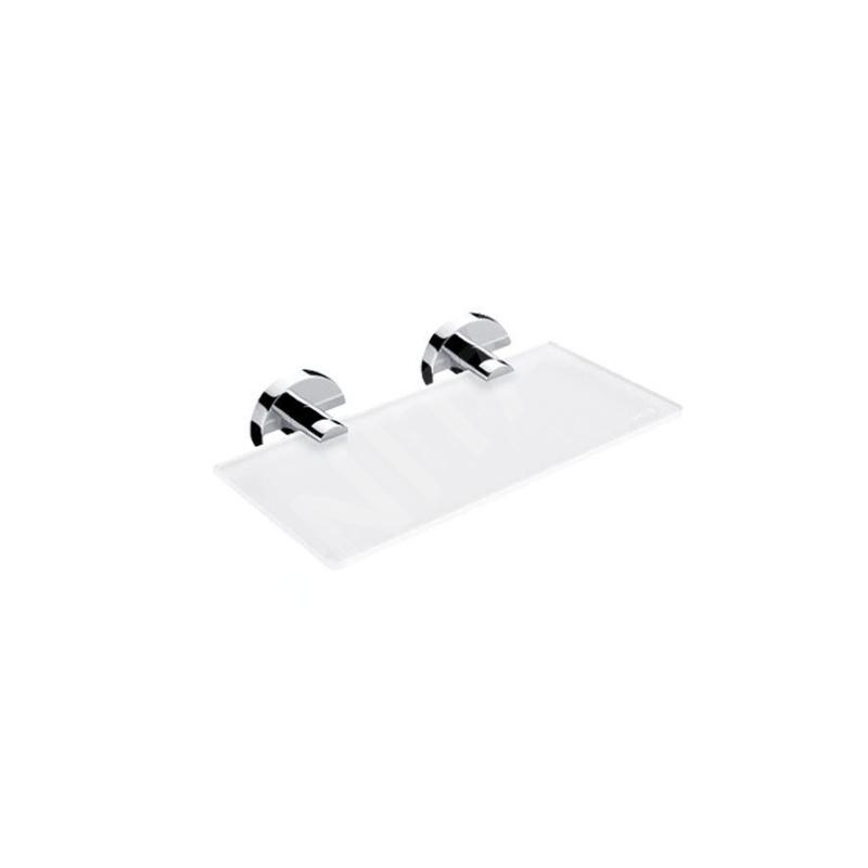Nimco Unix - Étagère, longueur 200 mm, verre mat / chrome UN 13091B-20-26