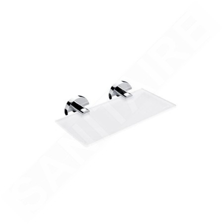 Nimco Unix - Étagère, longueur 200 mm, verre mat / chrome UN 13091B-20-26