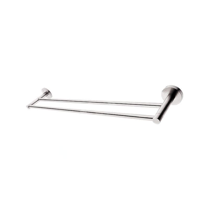 Nimco Unix - Porte-serviettes double, longueur 650 mm, acier inoxydable brossé UNM 13061D-10