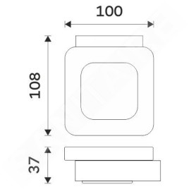 Nimco Nikau - Porte-savon, verre mat / noir mat NKC 30059C-90