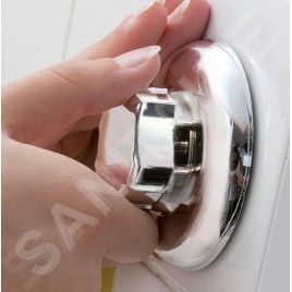 Compactor Bestlock - Brosse de toilette avec support, plastique/chrome RAN4691