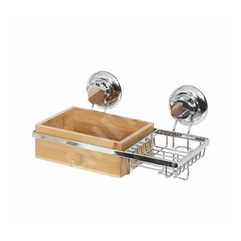 Compactor Bestlock - Porte-savon, 273 x 150 x 135 mm, bambou/chrome RAN5808