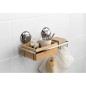 Compactor Bestlock - Porte-savon, 273 x 150 x 135 mm, bambou/chrome RAN5808