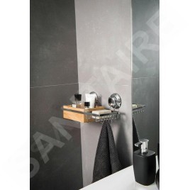 Compactor Bestlock - Porte-savon, 273 x 150 x 135 mm, bambou/chrome RAN5808