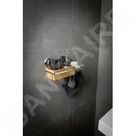 Compactor Bestlock - Porte-savon, 273 x 150 x 135 mm, bambou/chrome RAN5808