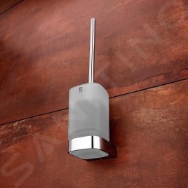 Nimco Nikau - Brosse de WC avec suport, verre mat / chrome NK 30094CN-26