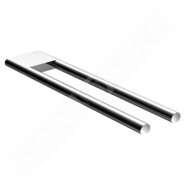 Keuco Edition 400 - Porte-serviettes double, longueur 340 mm, chrome 11519010000