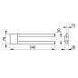Keuco Edition 400 - Porte-serviettes double, longueur 340 mm, chrome 11519010000