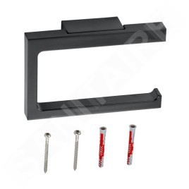 Keuco Edition 11 - Porte-papier toilette, chrome noir 11162130000