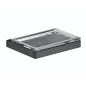 Keuco Edition 11 - Porte-savon avec support, verre/chrome noir 11155139000