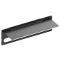Keuco Edition 400 - Étagère avec porte-serviettes, longueur 600 mm, argenté/anthracite 11575170011