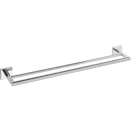Sapho X-SQUARE - Porte-serviettes double, longeur 650 mm, chrome XQ404
