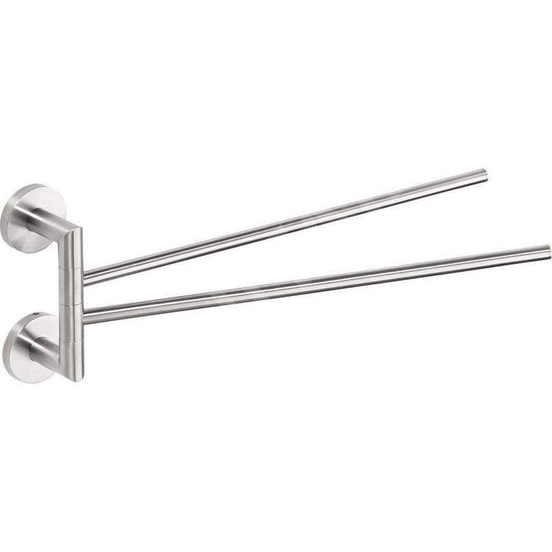 Sapho X-STEEL - Porte-serviettes rotatif, verre/inox poli XS405