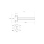 Sapho X-STEEL - Porte-serviettes rotatif, verre/inox poli XS405