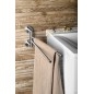 Sapho X-STEEL - Porte-serviettes rotatif, verre/inox poli XS405