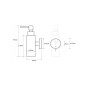 Sapho X-Round - Distributeur de savon, chrome XR104