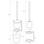 Sapho X-Round - Brosse de toilette indépendant, chrome XR302 Sapho X-Round - Brosse de toilette indépendant, chrome XR302