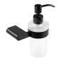 Novaservis Titania Naty - Distributeur de savon avec support, noir/verre mat 66655,5 Novaservis Titania Naty - Distributeur de savon avec support, noir/verre mat 66655,5
