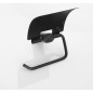 Sapho Flori - Porte-rouleaux WC avec couvercle, noir mat RF007/15