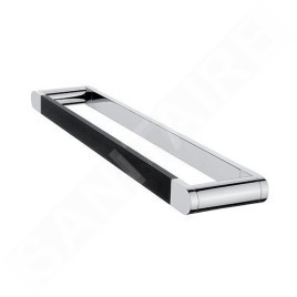 Nimco Nava - Porte-serviettes, longueur 450 mm, noir mat/chrome NA 28046